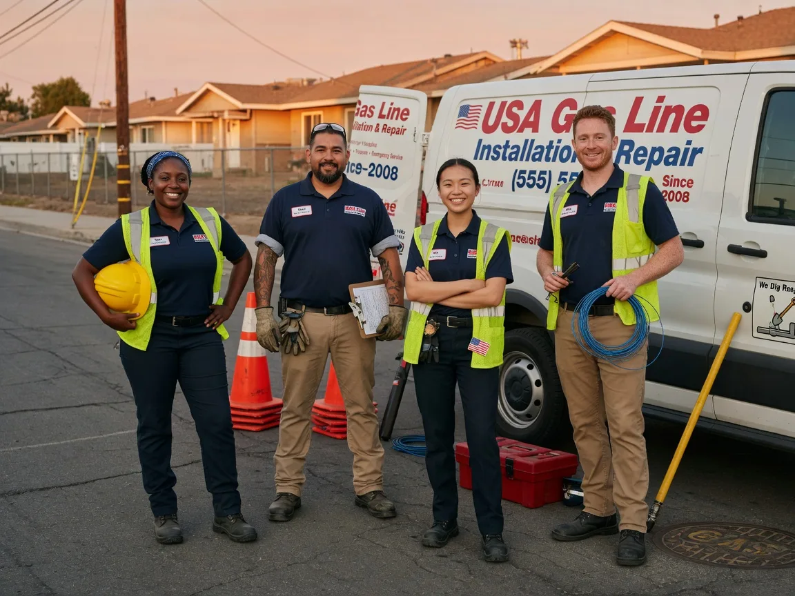 Gas Line Installation company in Wales, ND